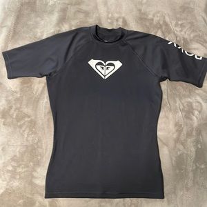 Girls Black ROXY Rashguard